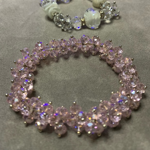 Crystal Beaded Bracelet Set - Picture 2 of 2